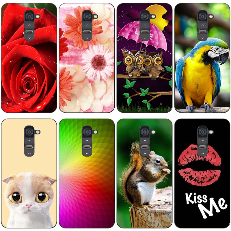 Новый Модный чехол для телефона с мультяшным рисунком LG G2 mini изображением кота