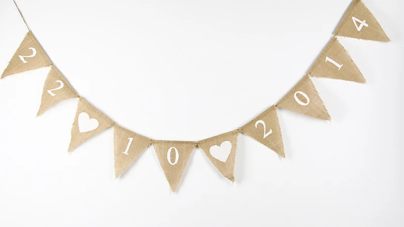 Свадебные баннеры из мешковины-реквизит для свидания и свадебных