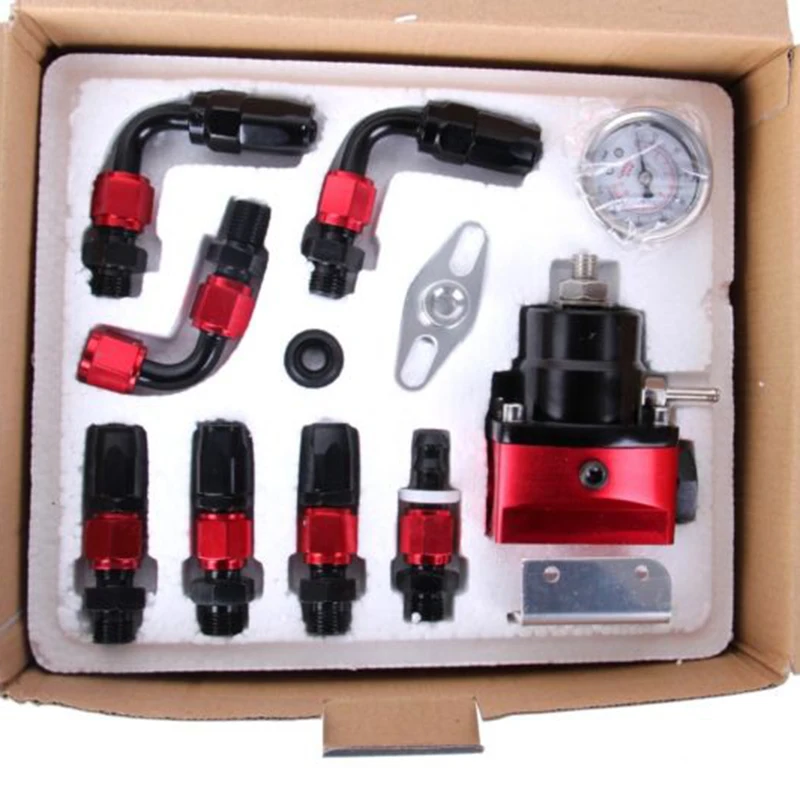 Цвета: черный красный универсальный автомобильный топливный Давление регулятор