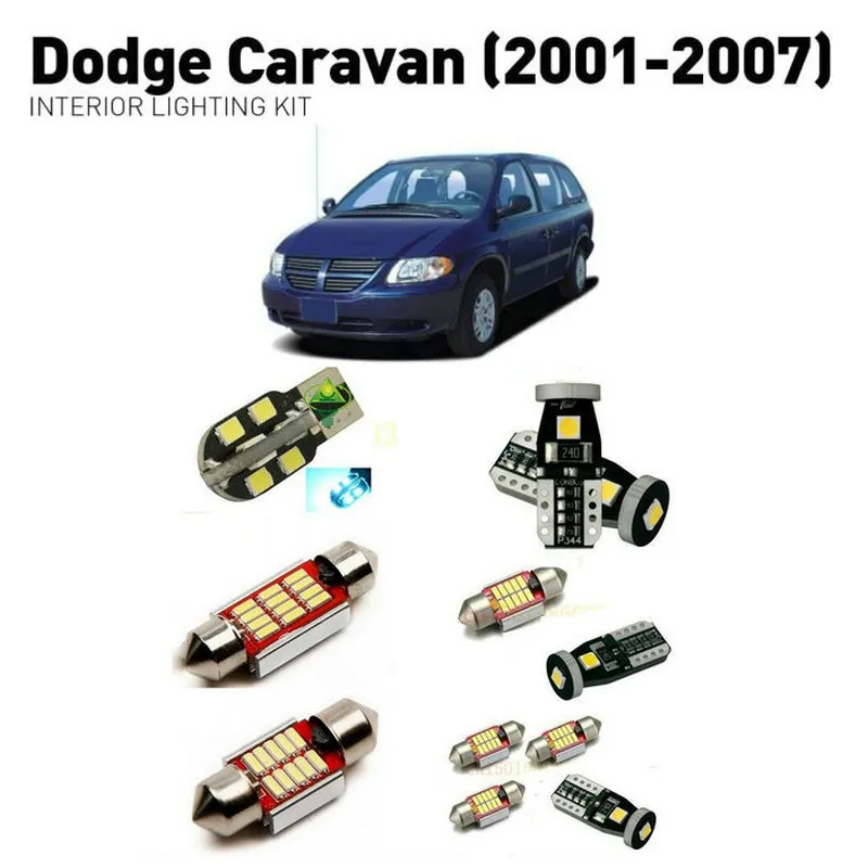 

Led interior lights For Dodge caravan 2001-2007 14pc Led Lights For Cars lighting kit automotive bulbs Canbus