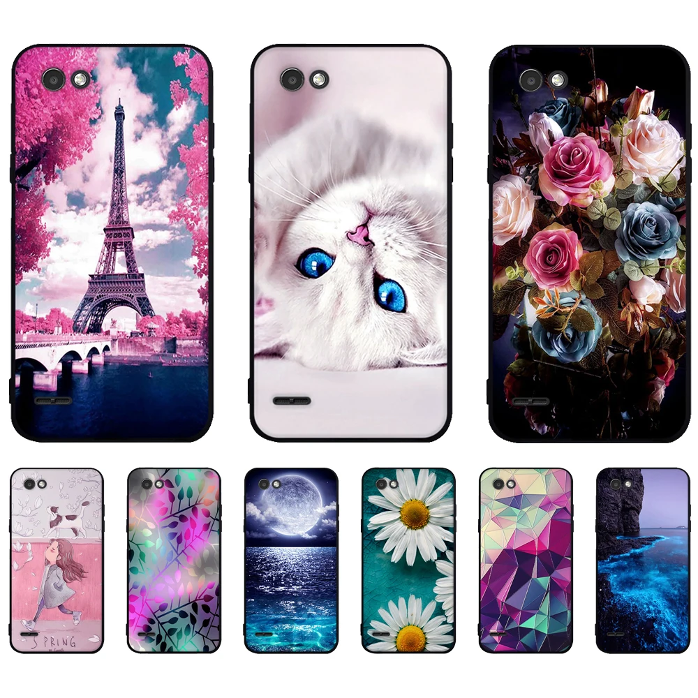 Чехол для LG Q6 Q6a + M700 M700N TPU Мягкий силиконовый чехол телефона q6 a M700A защитный с