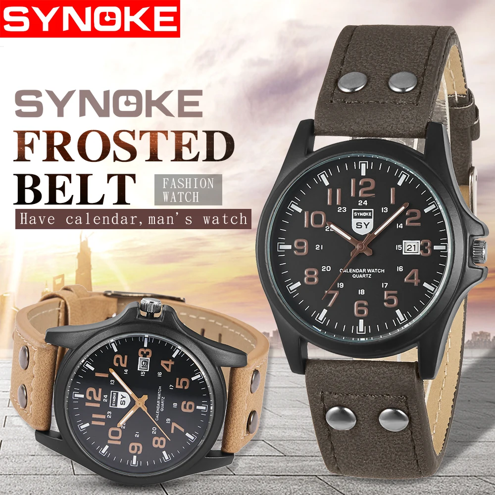 SYNOKE Мода 3610 г. Спортивные Детские/для мужчин кварцевые часы для спортивные 30 м