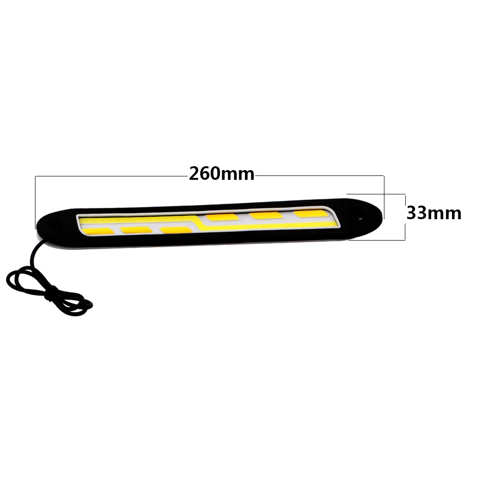 1 пара белый и желтый гибкий COB 56 SMD 560LM/за штуку Бесплатная доставка светодиодный