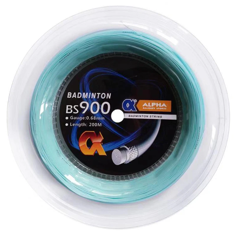 Alpha 0.68mm Badminton Racket String BS900 Coil Control Badminton String 200m Reel Good Durability Good Durabili Made in Taiwan