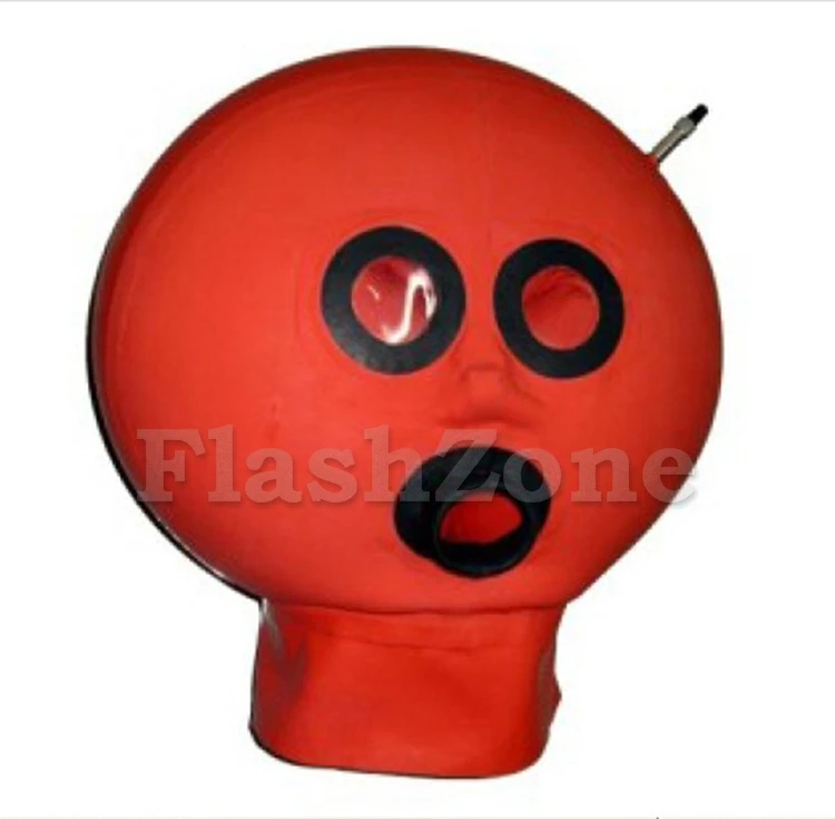 Бесплатная доставка ~ надувная латексная маска с резиновым капюшоном унисекс|mask