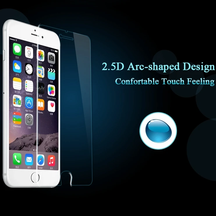 I6 / 6 S плюс закаленное стекло экран протектор для Apple iphone 4.7 5.5 чехол усиленная