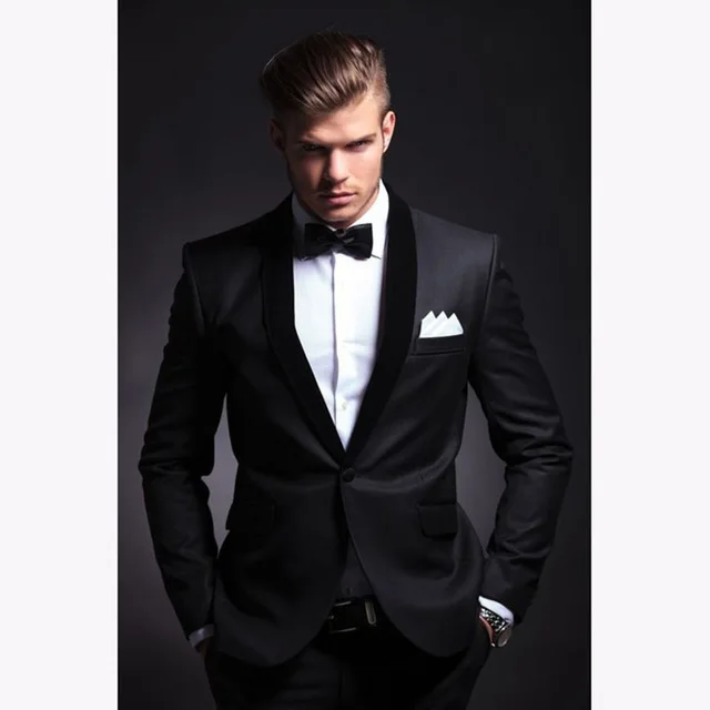 2018 Tailored Made Groom men suit masculino fit Shawl Royal Blue Ivory Mens Suits Wedding Masculino Vestido Tuxedo(Jacket+Pants) | Мужская