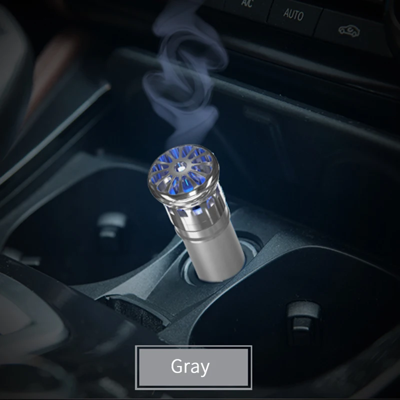 Silver Автомобильный очиститель воздуха с ионизатором очиститель воздуха для автомобиля ионный освежитель воздуха и устраняет запах Шредер запах(серебро - Цвет: Silver