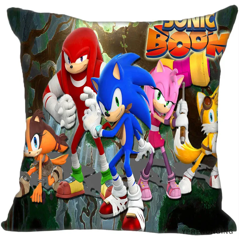 Квадратный чехол для подушки на заказ Sonic the Hedgehog, Наволочка на молнии, чехол 35X35,40x40,45x45 см(с одной стороны) 180522-02-226 - Цвет: Square Pillowcase
