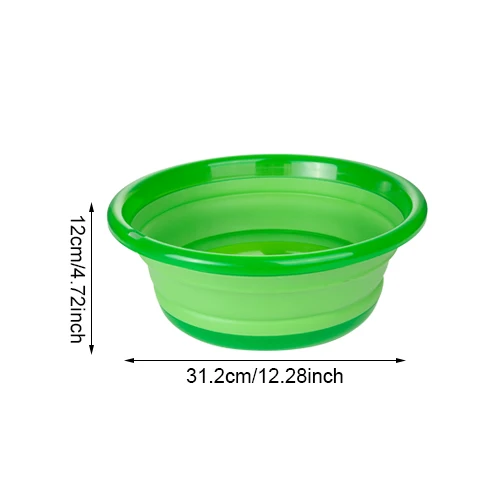 M Green Basin 1 шт., портативные складные раковины, пластиковые складные ложки для воды, ложка для мытья дома, Товары для ванной комнаты, аксессуары - Цвет: M Green Basin