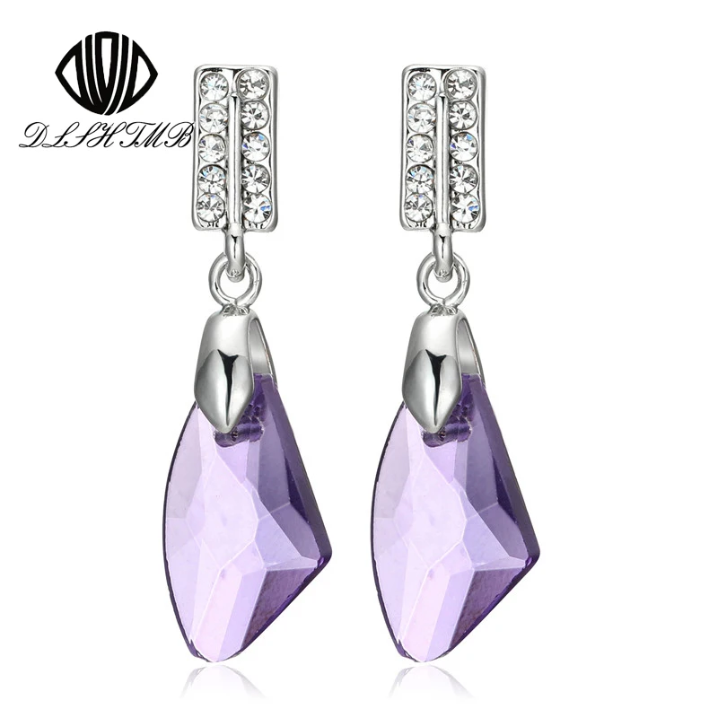 2016 Высокого Класса Австрийский хрусталь Серьги Для Женщин Мода супер Флэш Горный