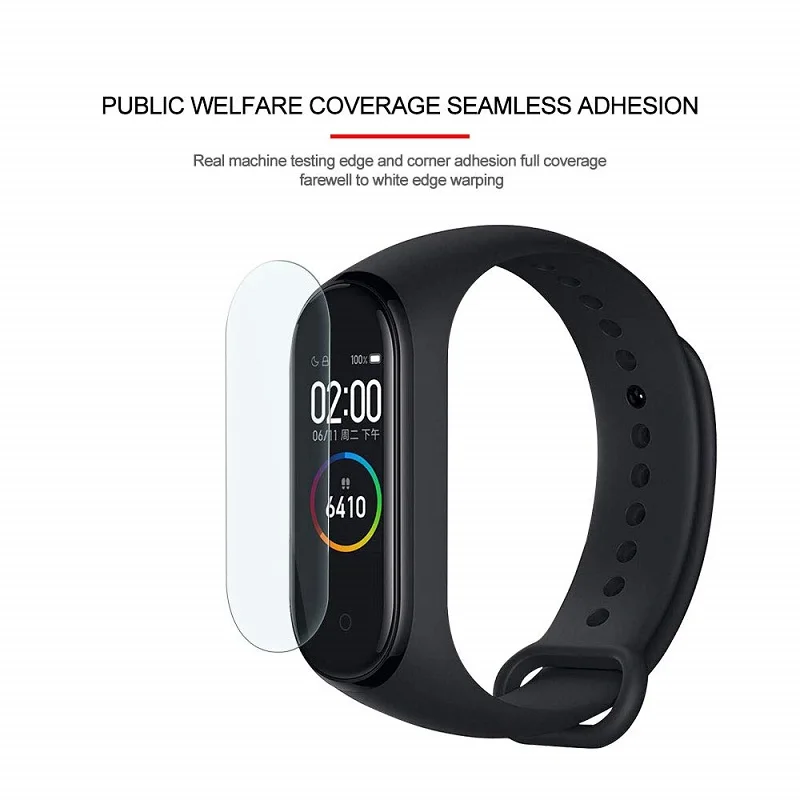 100 шт Мягкий протектор экрана для Xiaomi mi Band 3 Smartwatch mi band 3 ультра тонкая защитная пленка против царапин(без закаленного стекла
