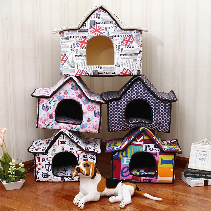 2017 модный креативный тканевый спонж милый мягкий домик на крышу для кошек собак