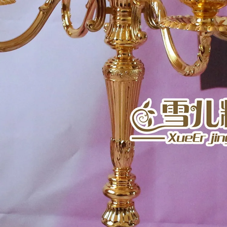 New European gold high foot 52 cm five head of home furnishings KTV hotel wedding birthday candle props | Дом и сад