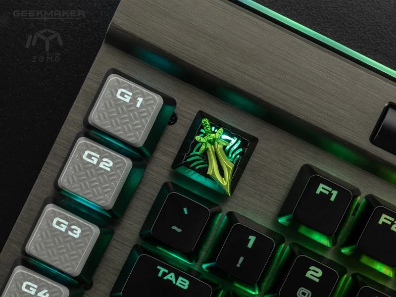Zomo dota2 hero Yurnero Juggernaut JUGG бабочка Манта Рапира Artisan Keycap CNC Анодированный Алюминиевый совместимый Cherry MX Переключатель