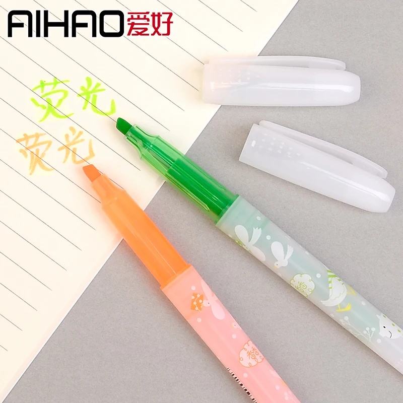 Новое поступление AIHAO брендовый маркер для чтения, 6 шт./лот, маркер с сладким запахом для школы