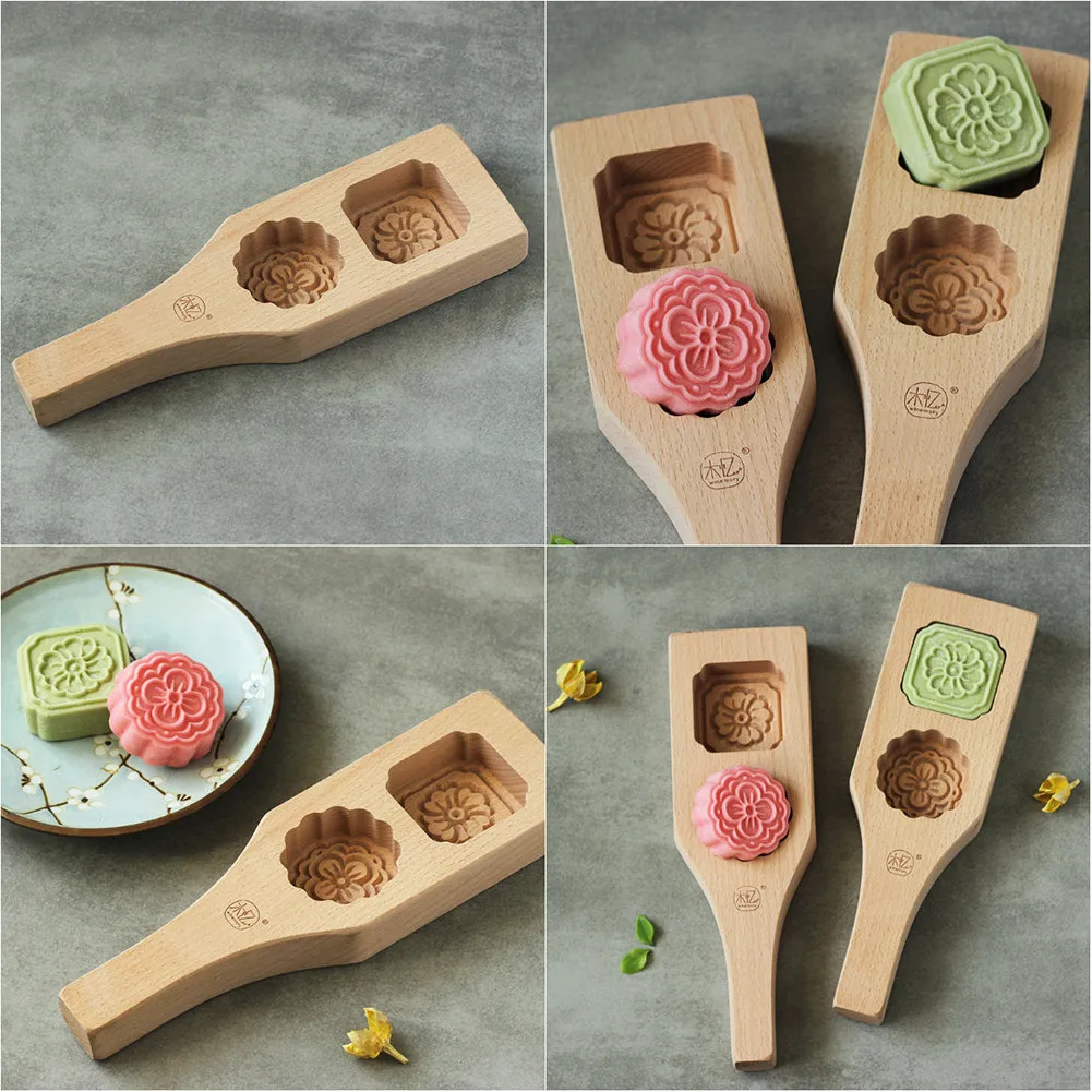 Форма для выпечки луна печенье Форма Mooncake украшения формы резьба по дереву форма «цветы»