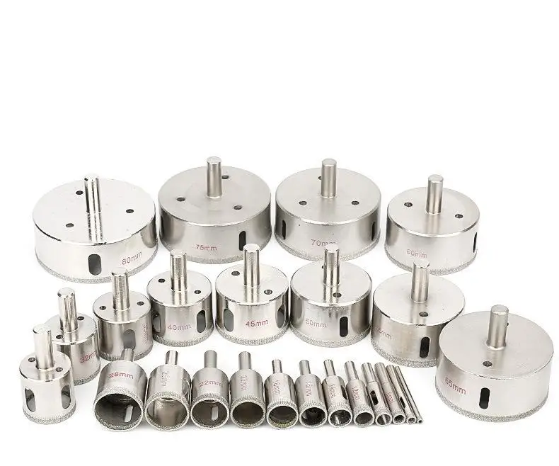 Набор алмазных сверл 4-80 мм для резака отверстий стекла мрамора гранита |