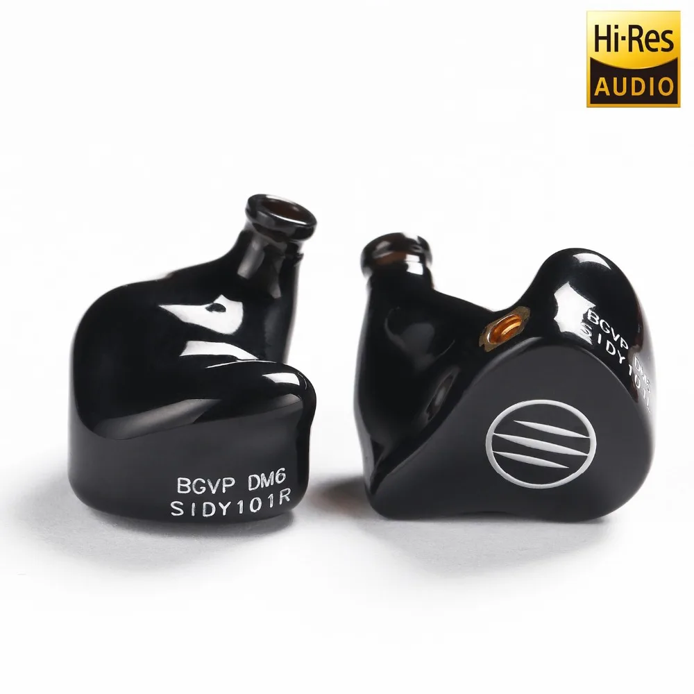 BGVP DM6 Hi res 5BA сбалансированные арматурные драйверы наушник IEM 3D печать HiFi наушники