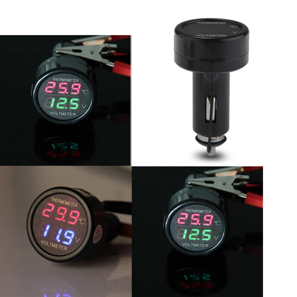 Inpelanyu красно-зеленый светодиодный прикуриватель зарядное устройство цифровой DC