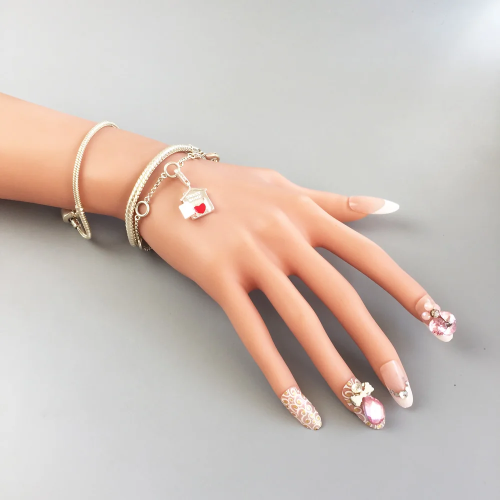 Подвеска в виде домика ювелирное изделие из серебра 2018 пробы романтический