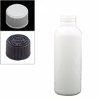 Пустая белая пластиковая бутылка pe 100 мл с чернымибелыми устойчивыми к ребенку крышками, защитная крышка X 10