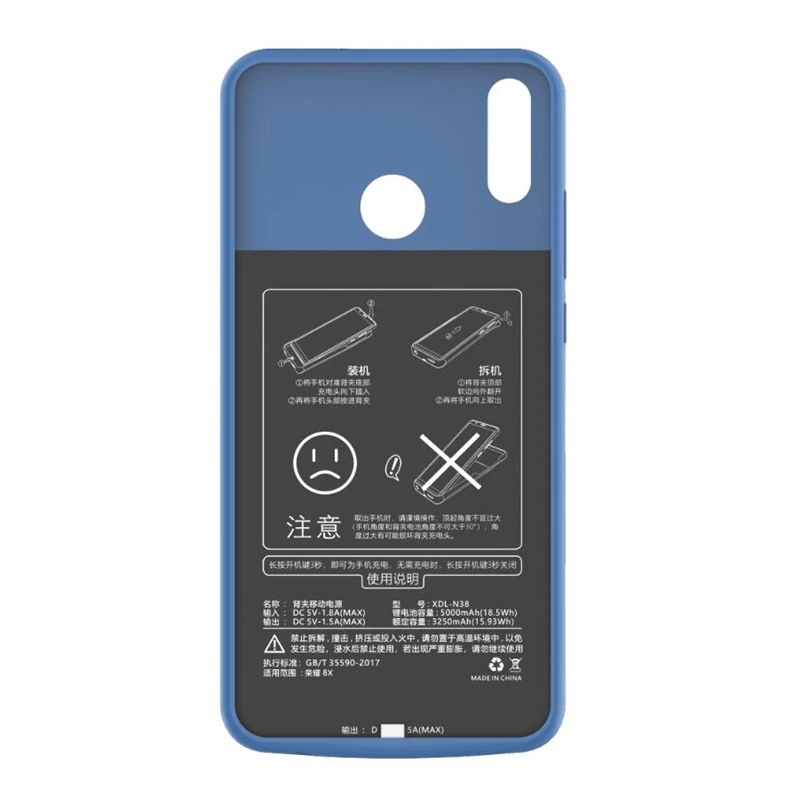 SPCASE 4700 мАч портативный батарея зарядное устройство чехол для huawei Honor 8X ультра