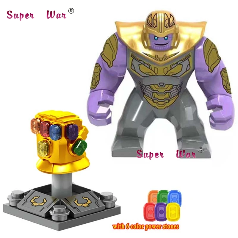 JD052add1053 Один Мстители Marvel эндшпиль большой размер танос Халк Железный человек паук черный гном Черная пантера строительные блоки детские игрушки - Цвет: JD052add1053