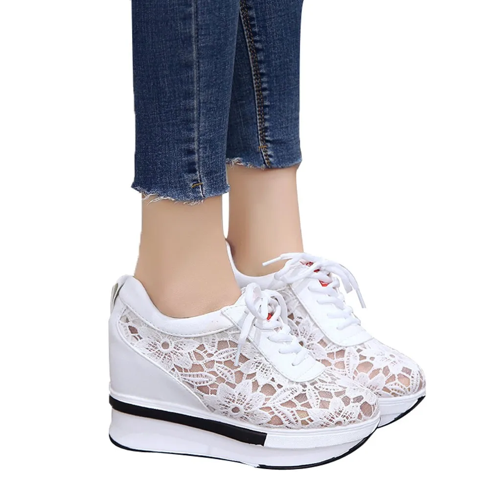 Женские кроссовки увеличивающие рост Вулканизированная обувь женская сезон