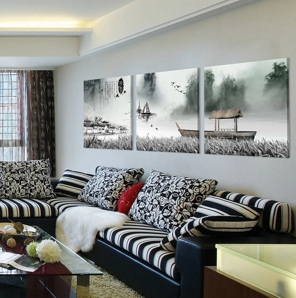 Комплект из 3 предметов Краски ing Бесплатная доставка изображение на холсте