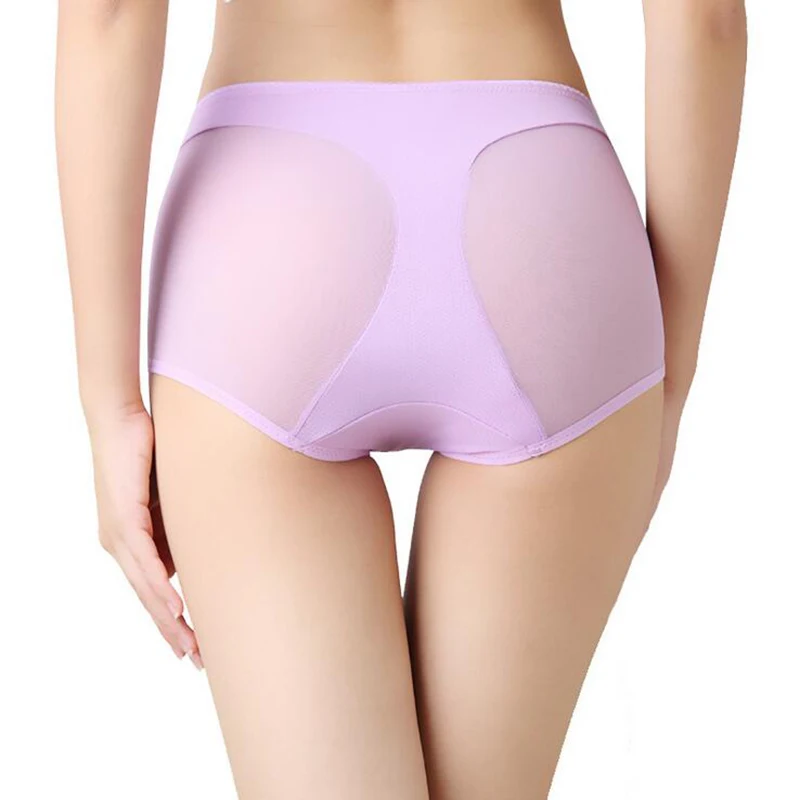 

Sexy Briefs Women Underwear Breathable Seamless Panties L XL Big Size Panty Hollow Gauze Underwear Many Color