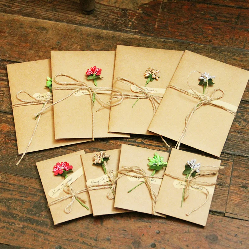 10 ⑤ пакет 2020 новый год Сделай Сам ретро крафт бумага рождественские