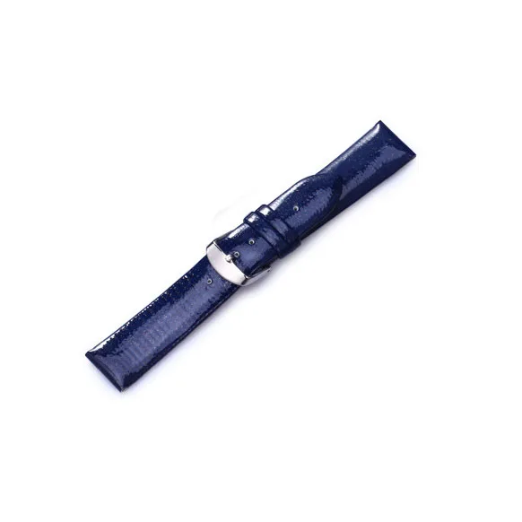 Dark Blue Ремешок для часов из натуральной кожи 12 мм, 14 мм, 16 мм, 18 мм, 20 мм, 22 мм, сменный ремешок для часов, глянцевый масляный воск, браслет на запястье, аксессуары для часов - Цвет ремешка: Dark Blue