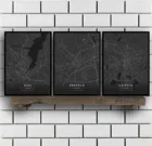 Плакат С килем крефельдом Лейпцигом, любеком, магдебургом, майнцом, маннгеймом, монченгдбахом, Мюнхеном, Нюрнбергом, Германия