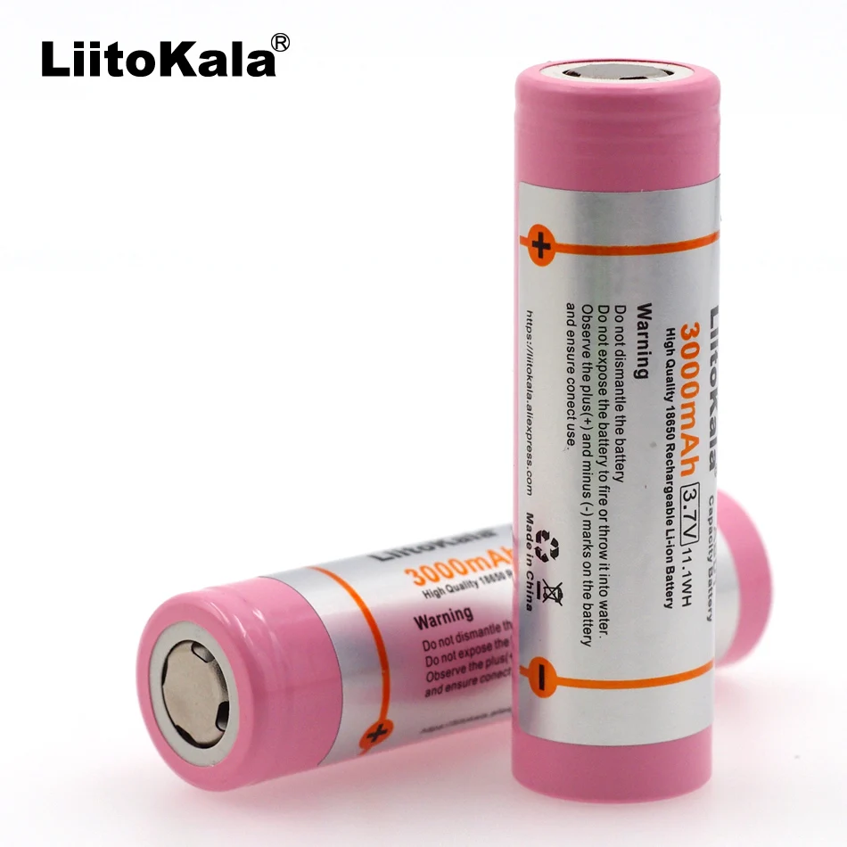 Liitokala 100% Новый оригинальный 18650 3 7 В 3000 мАч литиевая аккумуляторная батарея D1