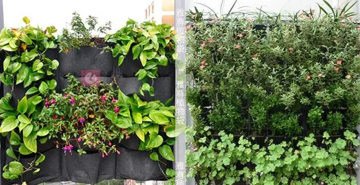 100*100 см 49 горшков настенный подвесной цветочный горшок трехмерное зеленое