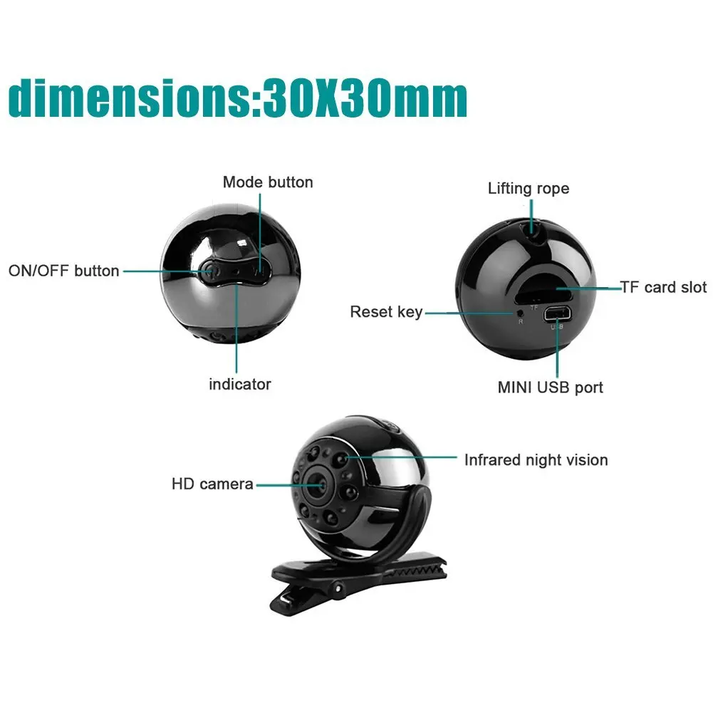 HBUDS мини камера SQ8 SQ9 Mini DV 1080P Full HD Автомобильный видеорегистратор беспроводная