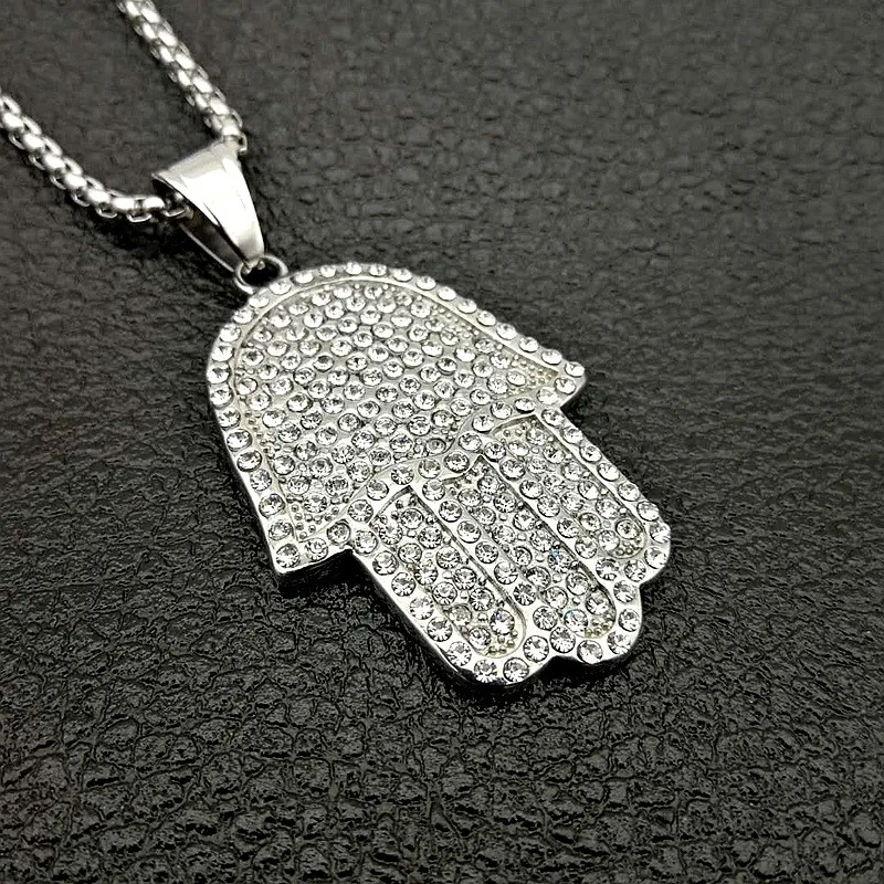 Ожерелье из нержавеющей стали в стиле хип хоп украшенная цепочкой цвета золото