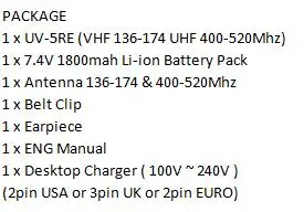 BAOFENG UV-5RE профессиональная радиостанция 5 видов цветов