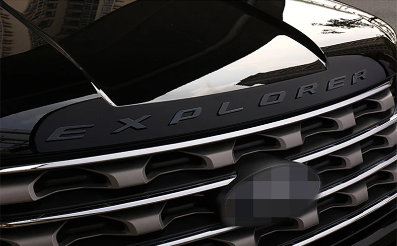 Автомобильный хромированный капот эмблема 3D логотип буквы-Стикеры для FORD EXPLORER 2010- аксессуары для автомобиля Стайлинг автомобильные аксессуары