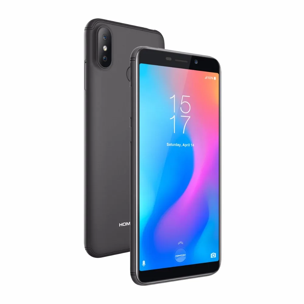 HOMTOM C2 смартфон 18:9 полный Экран MTK6739 Ouad Core 5 &quotотпечатков пальцев 2 ГБ + 16 двойной