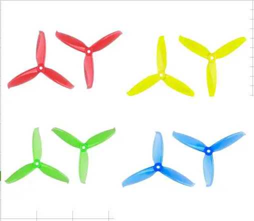 12pairs Gemfan Flash 3052 3.0x5.2 PC  Propeller Prop 5mm Mounting Hole for 1306-1806 Motor RC Drone Blue Red Pink Black