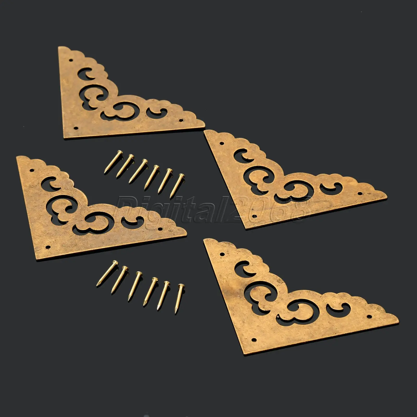 4 шт. медные кронштейны в античном стиле мебельная фурнитура для шкафа багажника