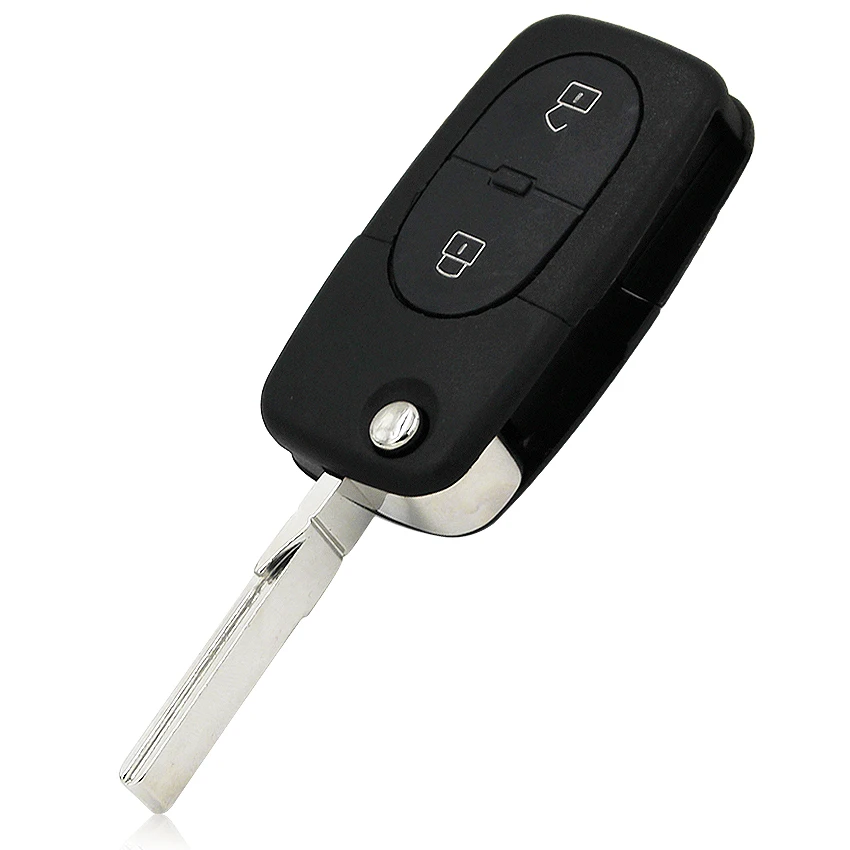 Флип дистанционный брелок 1J0 959 753 A 2 кнопки 433 МГц с чипом ID48 для Volkswagen Bora Golf Beetle Polo Passat для сиденья для Skoda
