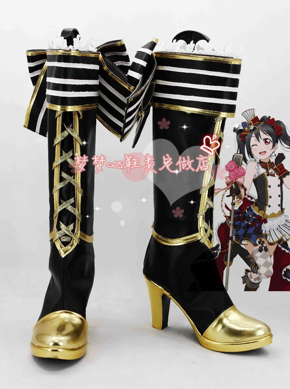 Love Live! Nico Yazawa SR горничная вер cos Косплэй обувь аниме Хэллоуин подбирается по