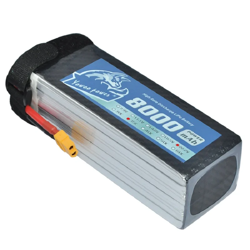 Батарея YOWOO Lipo 6s 8000 мАч 22 2 в 35c MAX 70c buzzer RC Bateria для дрона Акку автомобиля лодки