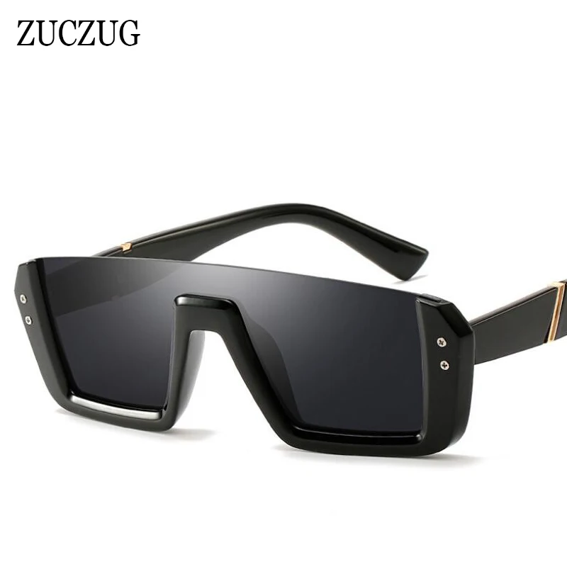 

ZUCZUG Brand Design Luxury Square Sunglasses Women Trend Half Frame Sunglasses Men Oversized Eyewear For Female UV400