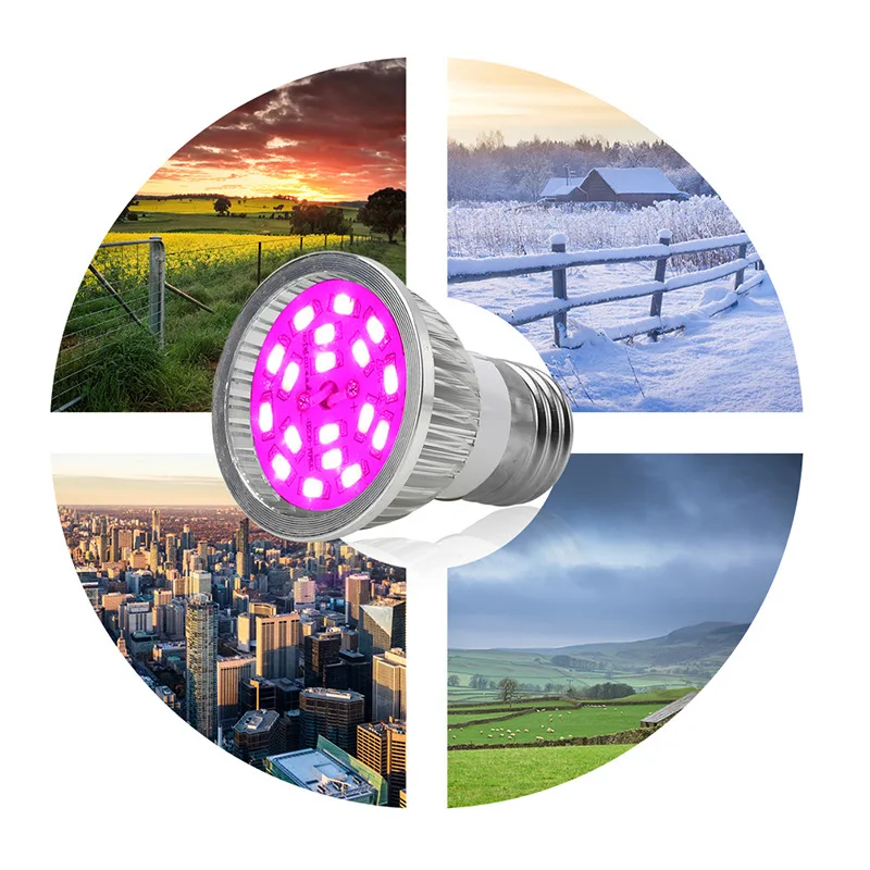 ZjRight Full spectrum E27 Led aluminum plant grow light bulb indoor garden flower fruit veg greenhouse tent box |