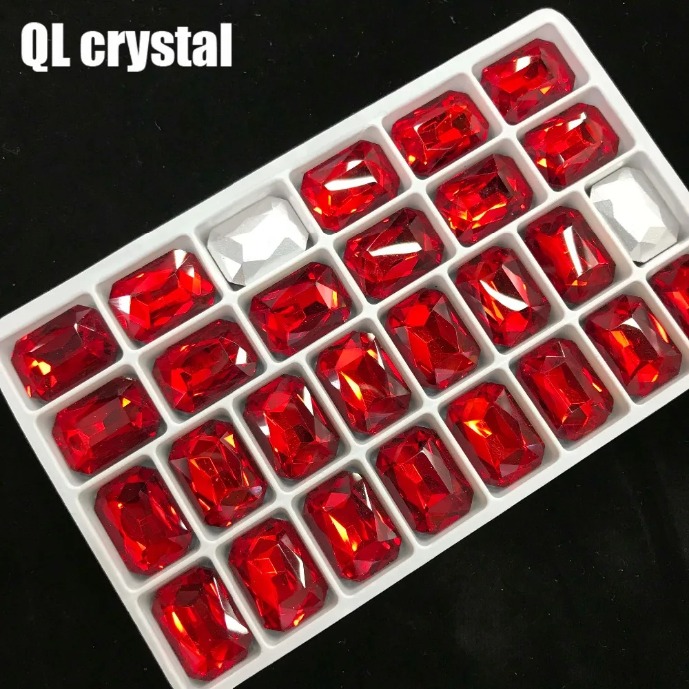 QL кристалл все размеры восьмиугольник Pointback горный хрусталь Высокое качество для