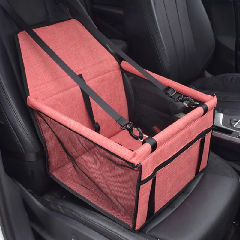 

Travel Pets Dog Car Seat Cover Car Seat Cover Folding Hammock Cats Carrying Waterproof Safety Basket Viewing Window Accessories
